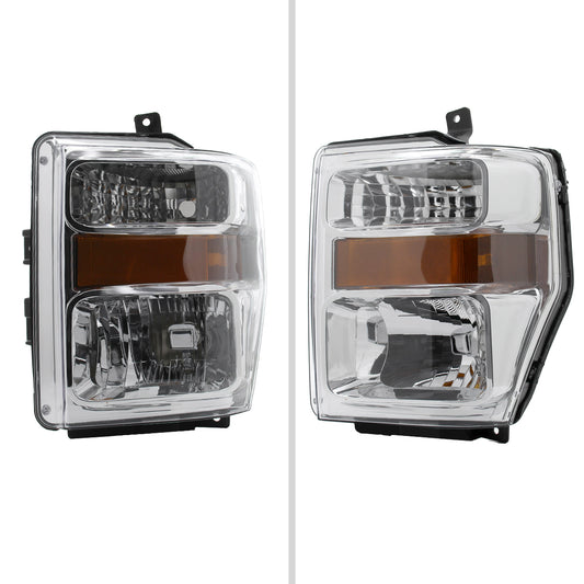 2009 F-250 F-350 F-450 Super Spec-D chrome aftermarket headlights