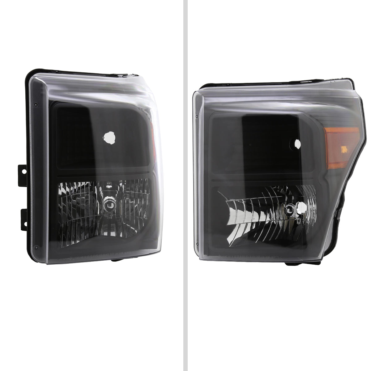 2012 F250 F350 Super Duty Spec-D black aftermarket headlights