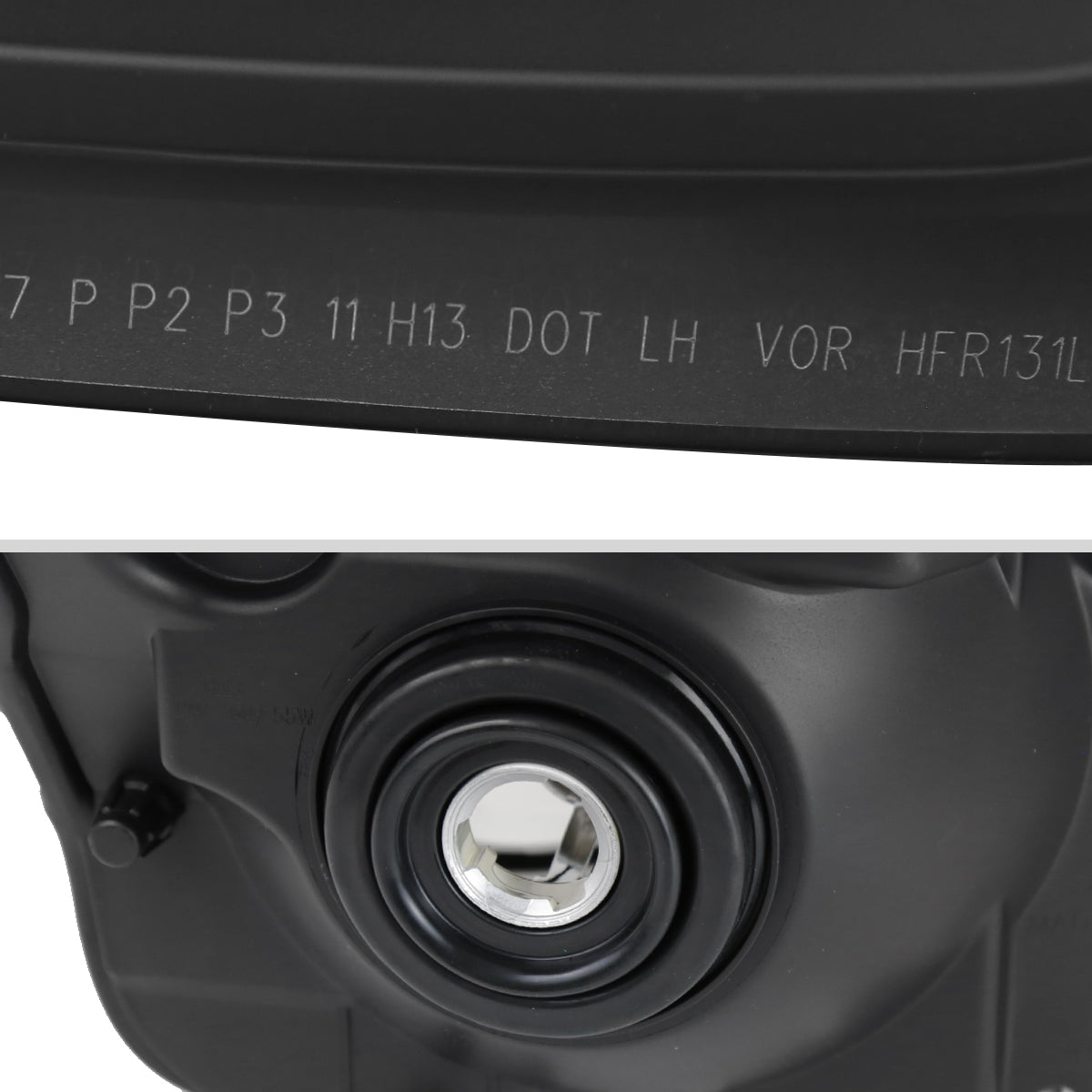 Spec-D 11 F250 F350 Super Duty black headlights