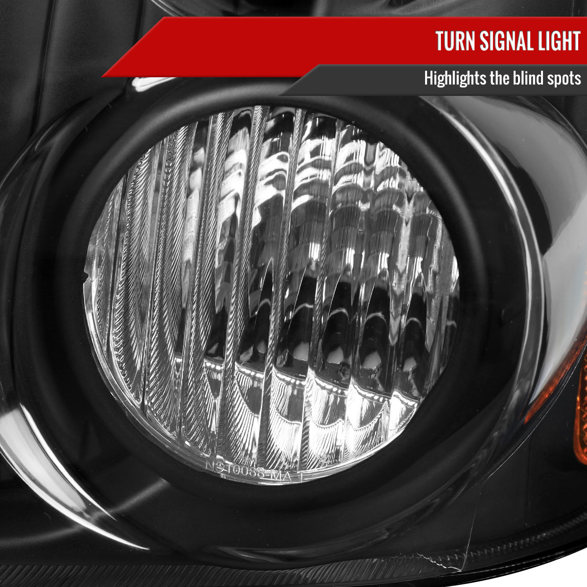 Spec-D 2001-2004 Nissan Frontier XE OE Style Black Headlights