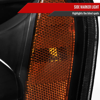 Spec-D 2001-2004 Nissan Frontier XE OE Style Black Headlights