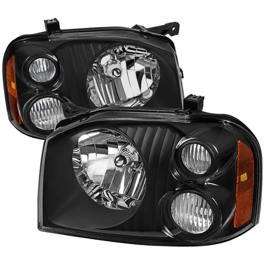 Spec-D 2001-2004 Nissan Frontier XE OE Style Black Headlights
