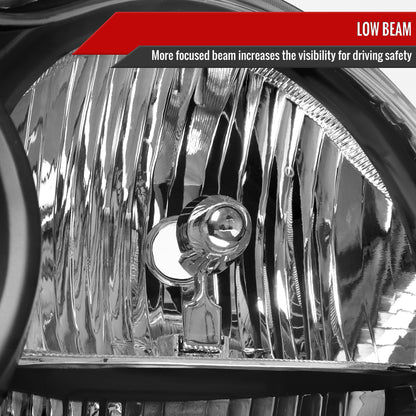 Spec-D 2005-2007 Jeep Grand Cherokee OE Style Black Headlights