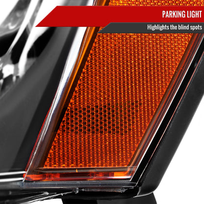 Spec-D 2005-2007 Jeep Grand Cherokee OE Style Black Headlights