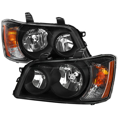 Spec-D 2001-2003 Toyota Highlander OE Style Black Headlights