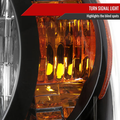 Spec-D 2004-2007 Toyota Highlander OE Style Black Headlights