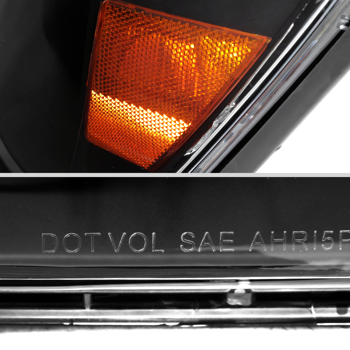 Spec-D 2004-2007 Toyota Highlander OE Style Black Headlights