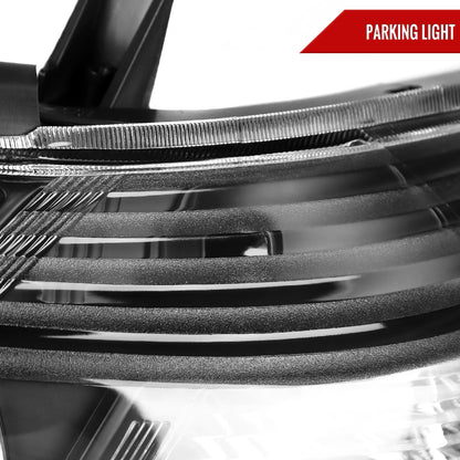 Spec-D 2008-2010 Toyota Highlander Factory Halogen Replacement Black Headlights