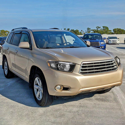 Spec-D 2008-2010 Toyota Highlander Factory Halogen Replacement Black Headlights