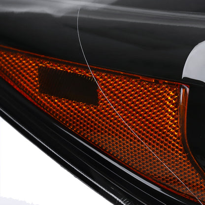 Spec-D 2016-2018 Honda HR-V Clear Crystal w/ Amber Reflector Passenger Headlights