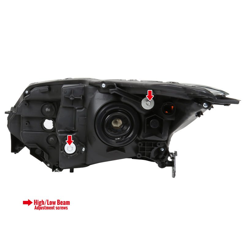 Spec-D 2016-2018 Honda HR-V Clear Crystal w/ Amber Reflector Passenger Headlights