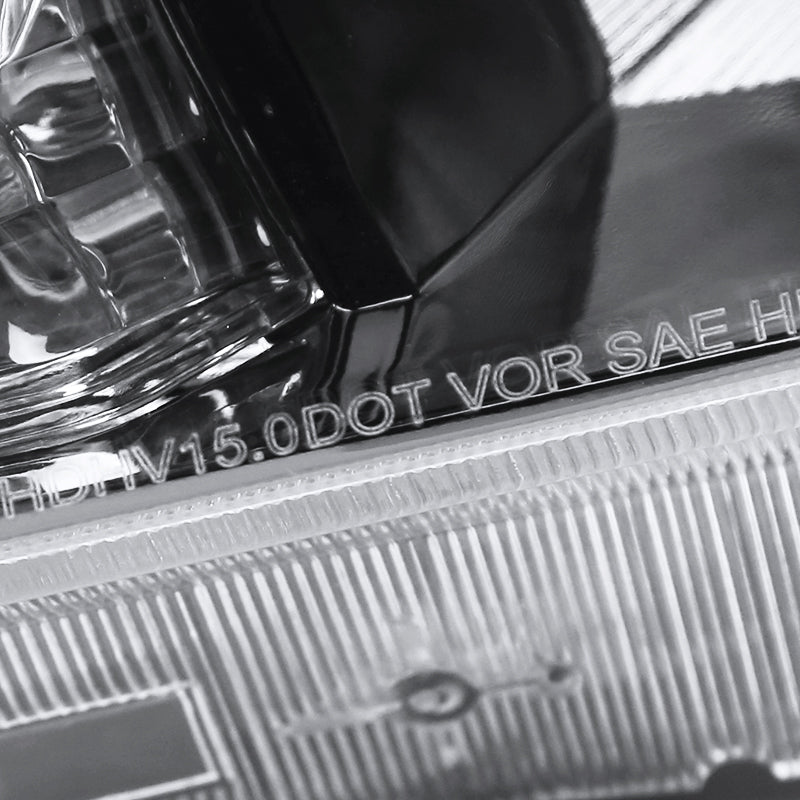 Spec-D 2016-2018 Honda HR-V Crystal w/ Amber Reflectors GL Black Headlights