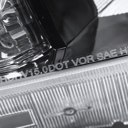 Spec-D 2016-2018 Honda HR-V Crystal w/ Amber Reflectors GL Black Headlights