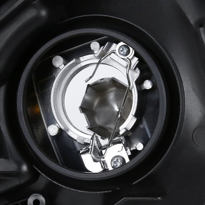 Spec-D 2016-2018 Honda HR-V Crystal w/ Amber Reflectors GL Black Headlights