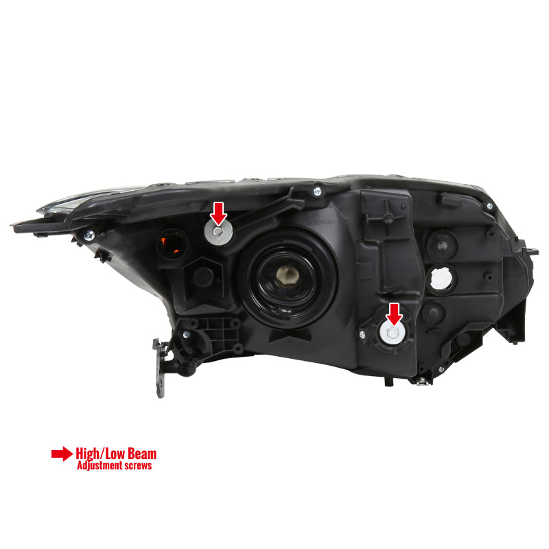 Spec-D 2016-2018 Honda HR-V Crystal w/ Amber Reflectors GL Black Headlights