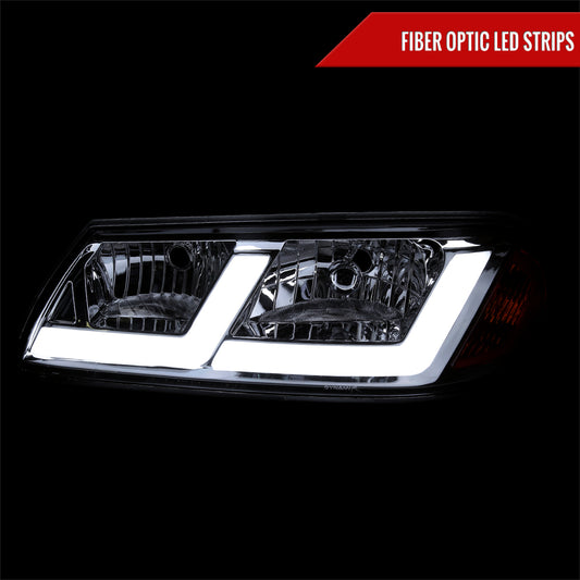 2001 Chevy Impala OE Spec-D chrome aftermarket headlights