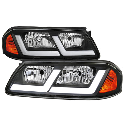 Spec-D 2000-2005 Chevrolet Impala LED Bar OE Style Black Headlights