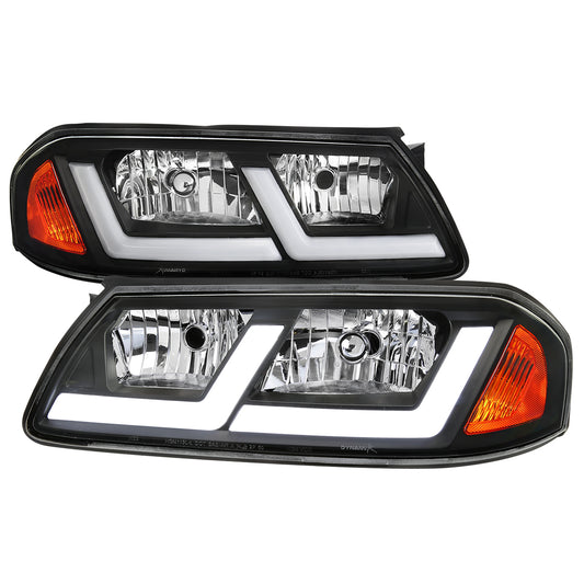 Spec-D 2000-2005 Chevrolet Impala LED Bar OE Style Black Headlights