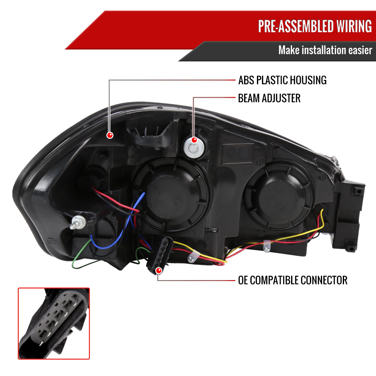 Spec-D Impala Ltd Monte 08 headlights