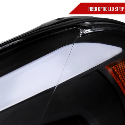 Spec-D 2006-2013 Chevrolet Impala/2006-2007 Monte Carlo/2014-2016 Impala Ltd OE Style w/ LED Strip Black Headlights