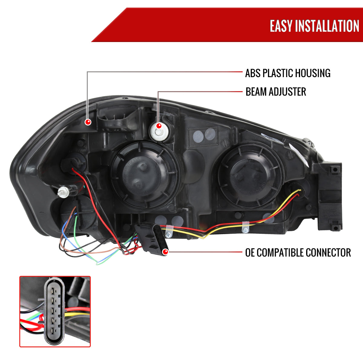 07 Impala Monte Carlo Impala Spec-D headlights