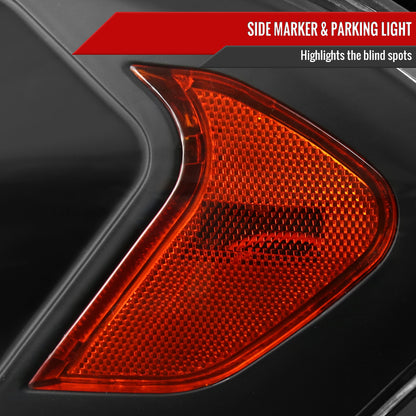 Spec-D 2006-2013 Chevrolet Impala / 2014-2015 Impala Ltd / 2006-2007 Monte Carlo OE Style Crystal LED Black Headlights