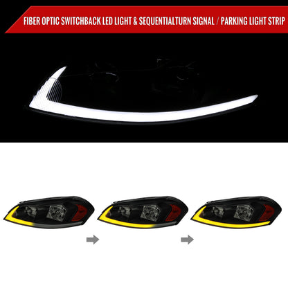 2007 -16 Impala Ltd Monte Spec-D black aftermarket headlights