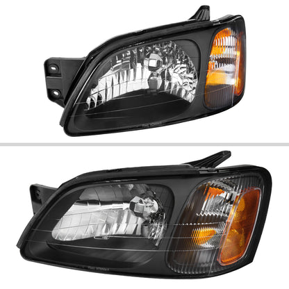 2001 Subaru Legacy Baja Sport Spec-D black aftermarket headlights