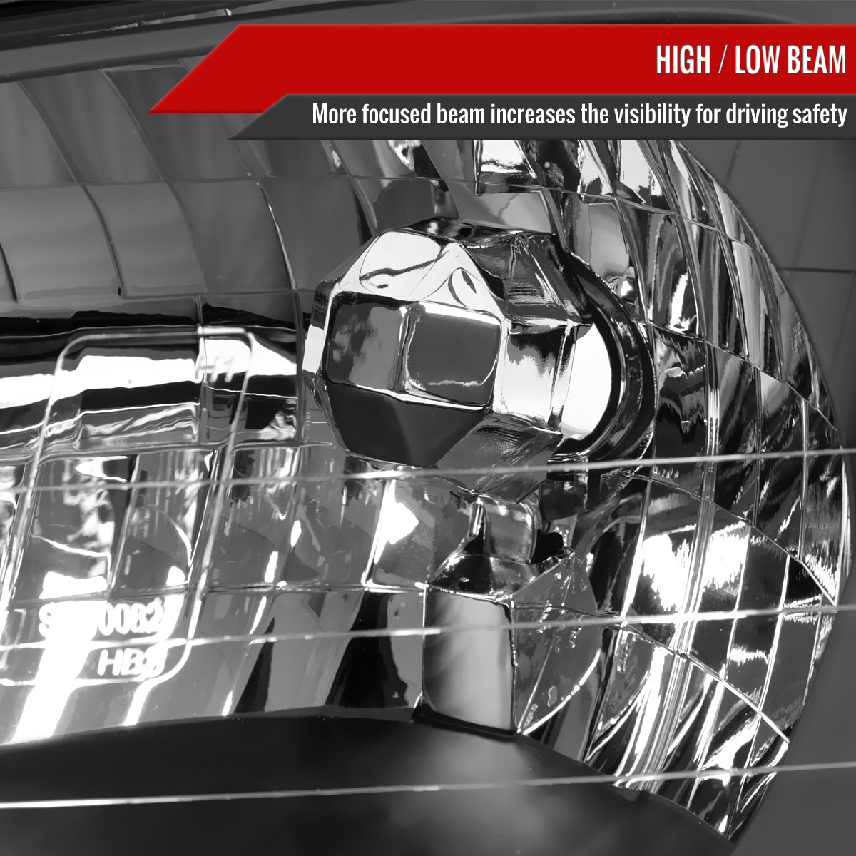 Spec-D 2002 Subaru Legacy Baja Sport black LED bar headlights