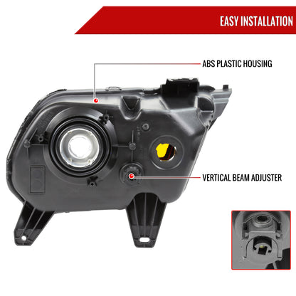 Spec-D 2010-2014 Ford Mustang OE Style Black Headlights