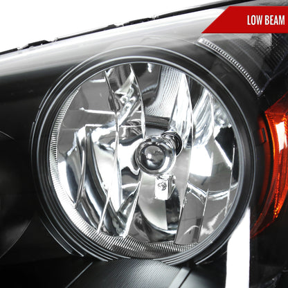 Spec-D 2005-2007 Honda Odyssey OE Style Crystal w/ 9006 Bulbs Black Headlights