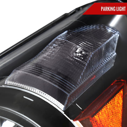 Spec-D 2005-2007 Honda Odyssey OE Style Crystal w/ 9006 Bulbs Black Headlights