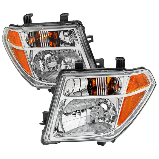 Spec-D 2005 Frontier Pathfinder OE chrome headlights upgrade