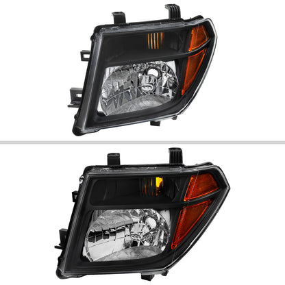 2006 Frontier Pathfinder OE Spec-D black aftermarket headlights
