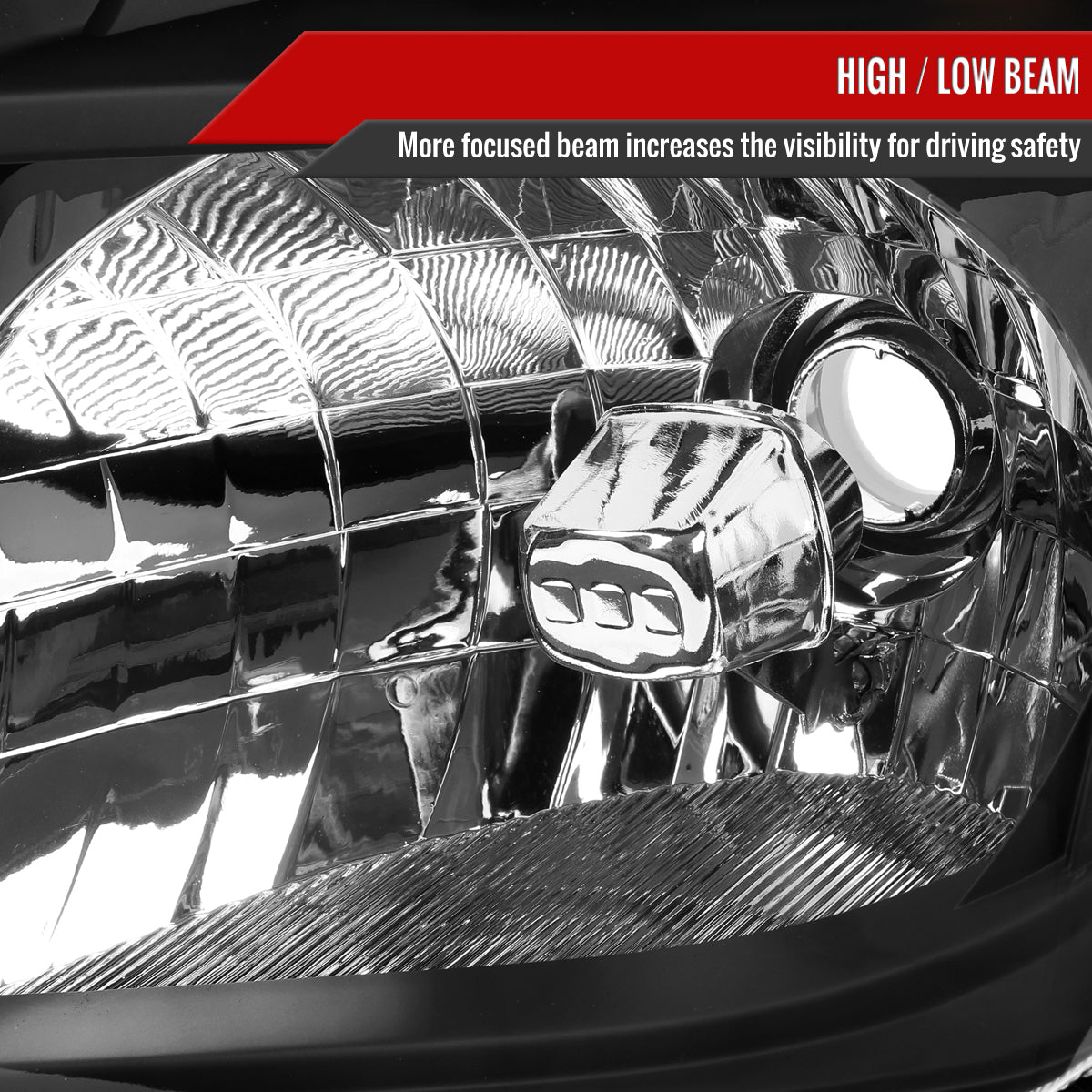 Spec-D 2005-2008 Nissan Frontier/2005-2006 Pathfinder OE Style Black Headlights