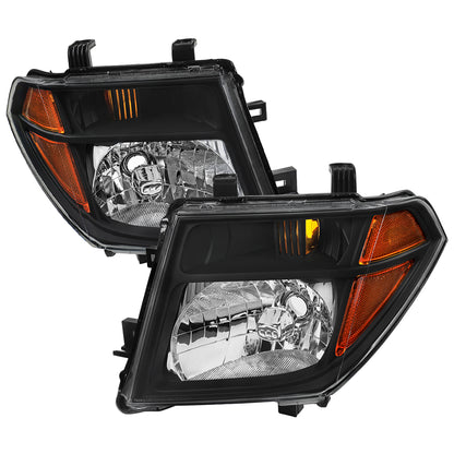 Spec-D 2005-2008 Nissan Frontier/2005-2006 Pathfinder OE Style Black Headlights