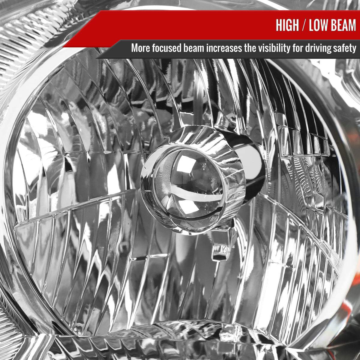 Spec-D 2005 Honda Pilot Factory chrome headlights