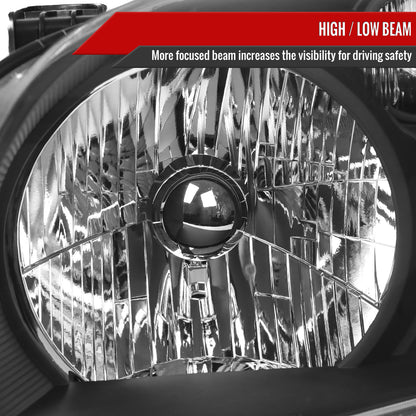 Spec-D 2003-2005 Honda Pilot OE Style Black Headlights