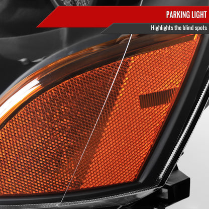 Spec-D 2003-2005 Honda Pilot OE Style Black Headlights