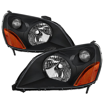 Spec-D 2003-2005 Honda Pilot OE Style Black Headlights