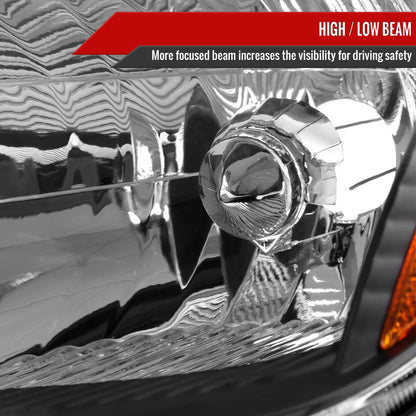 Spec-D 2006-2009 Toyota Prius OE Style with Amber Reflector Black Headlights