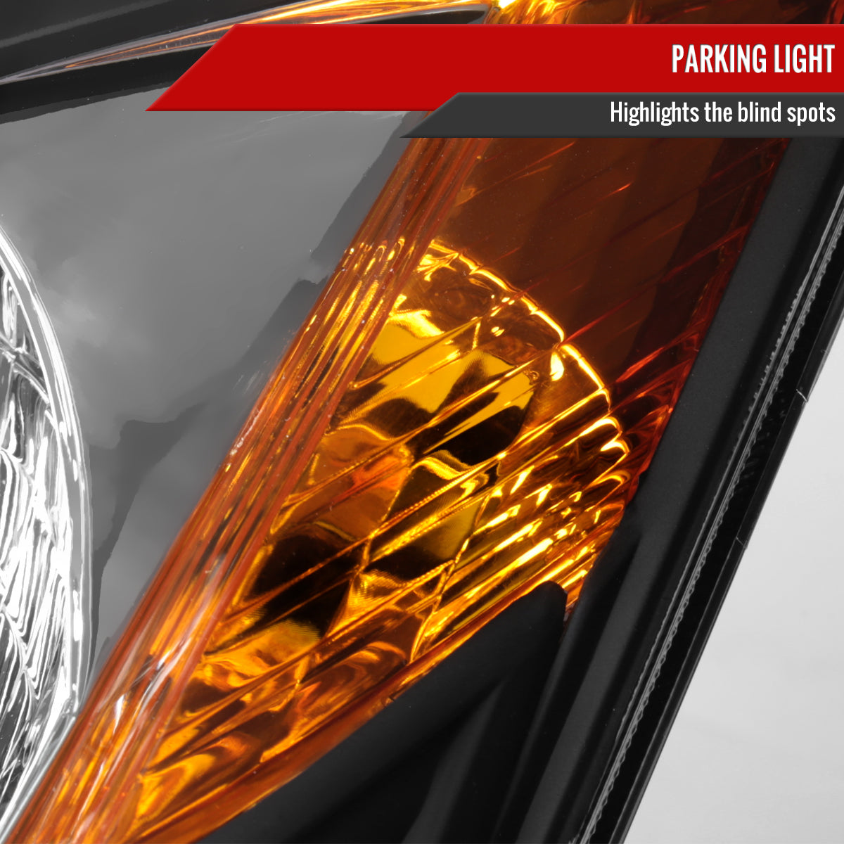 Spec-D 2006-2009 Toyota Prius OE Style with Amber Reflector Black Headlights