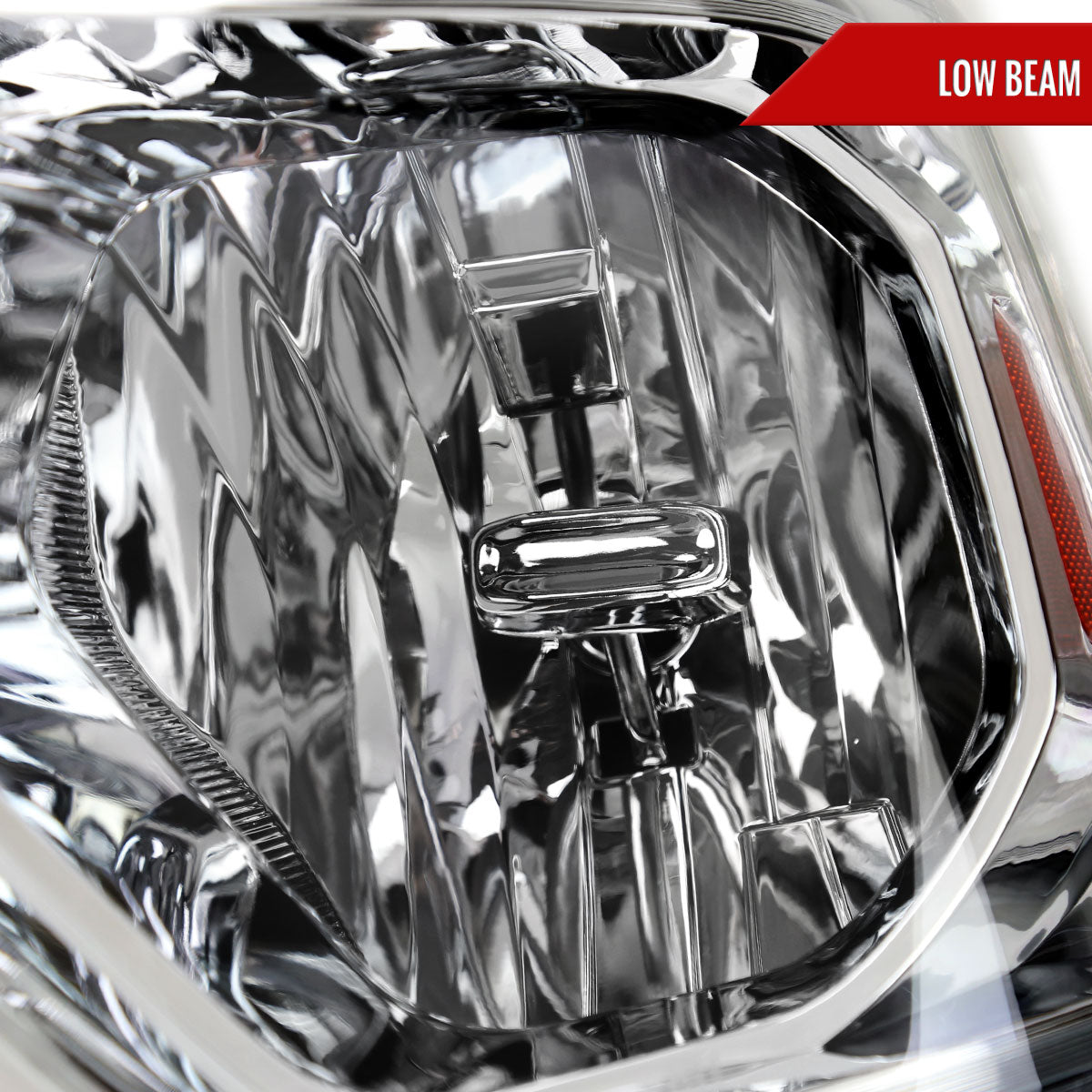Spec-D 2021 Ram OE Amber Reflectors chrome headlights