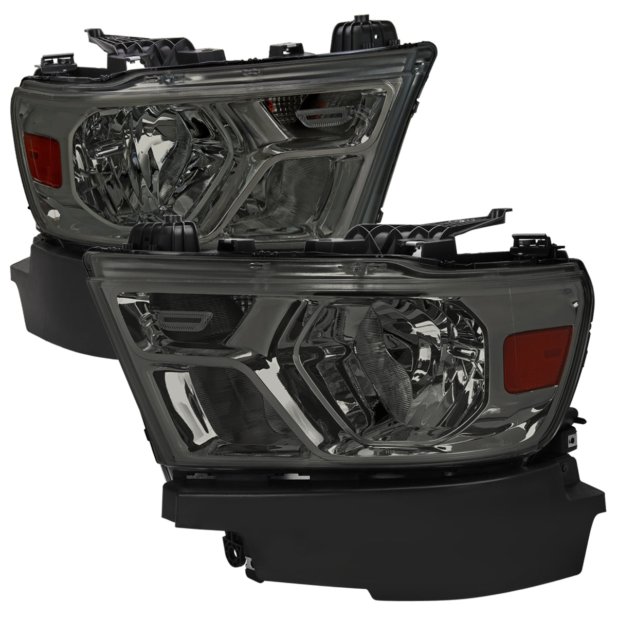 Spec-D 2019 Dodge Ram OE chrome headlights upgrade