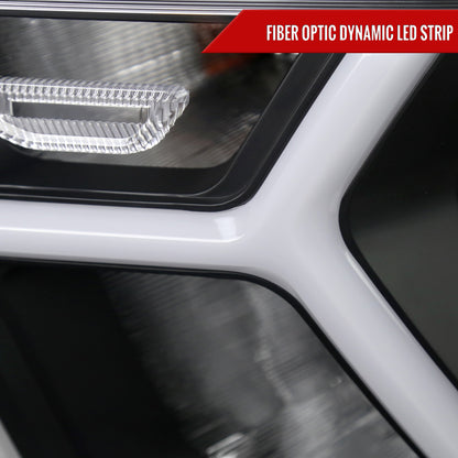 Spec-D 2023 Ram Animated OE black custom headlights