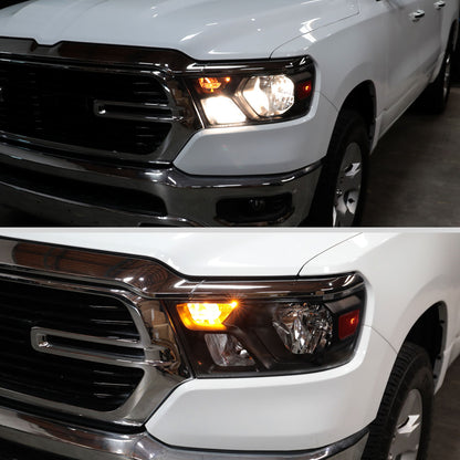 Spec-D 2019-2024 Ram 1500 Driver Side Black Housing Headlight Replace