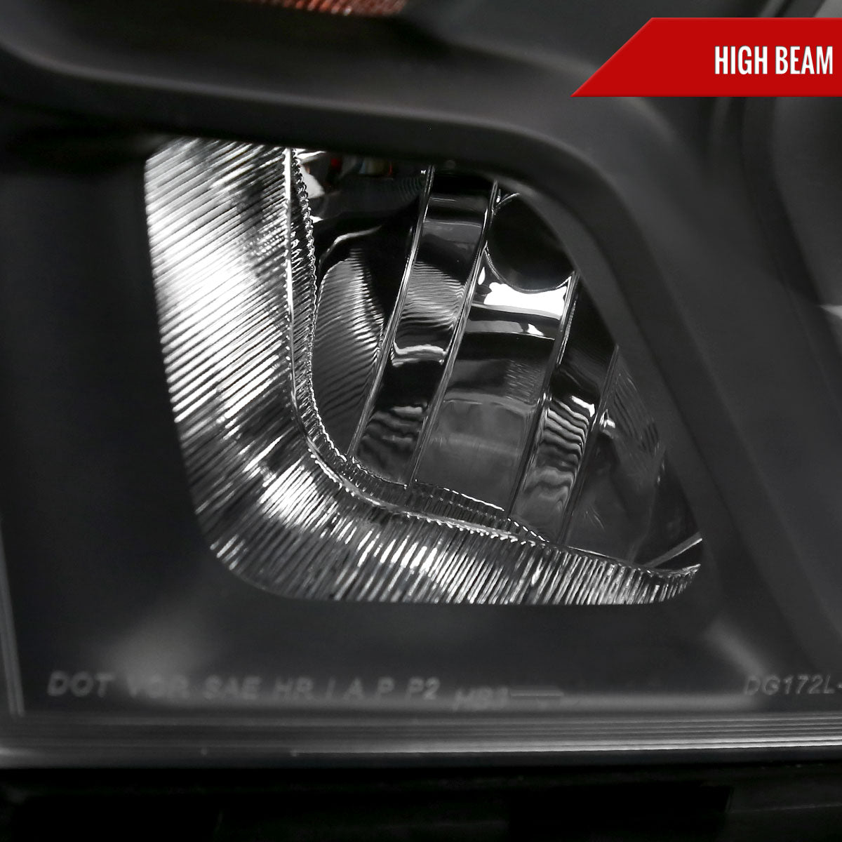 LH Driver Headlight Black Housing For 2019-2023 Ram 1500 Spec-D