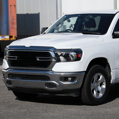 Spec-D Ram 1500 LH Headlamp 2019-2024 Black Housing Factory Style