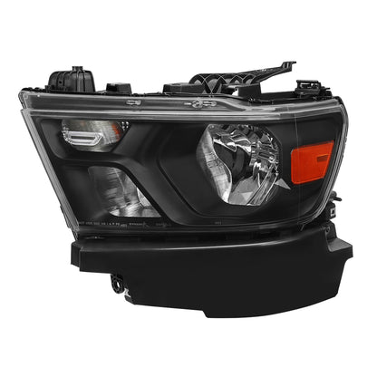 19-23 Ram 1500 LH Black Housing Replacement Headlight Spec-D Direct Fit