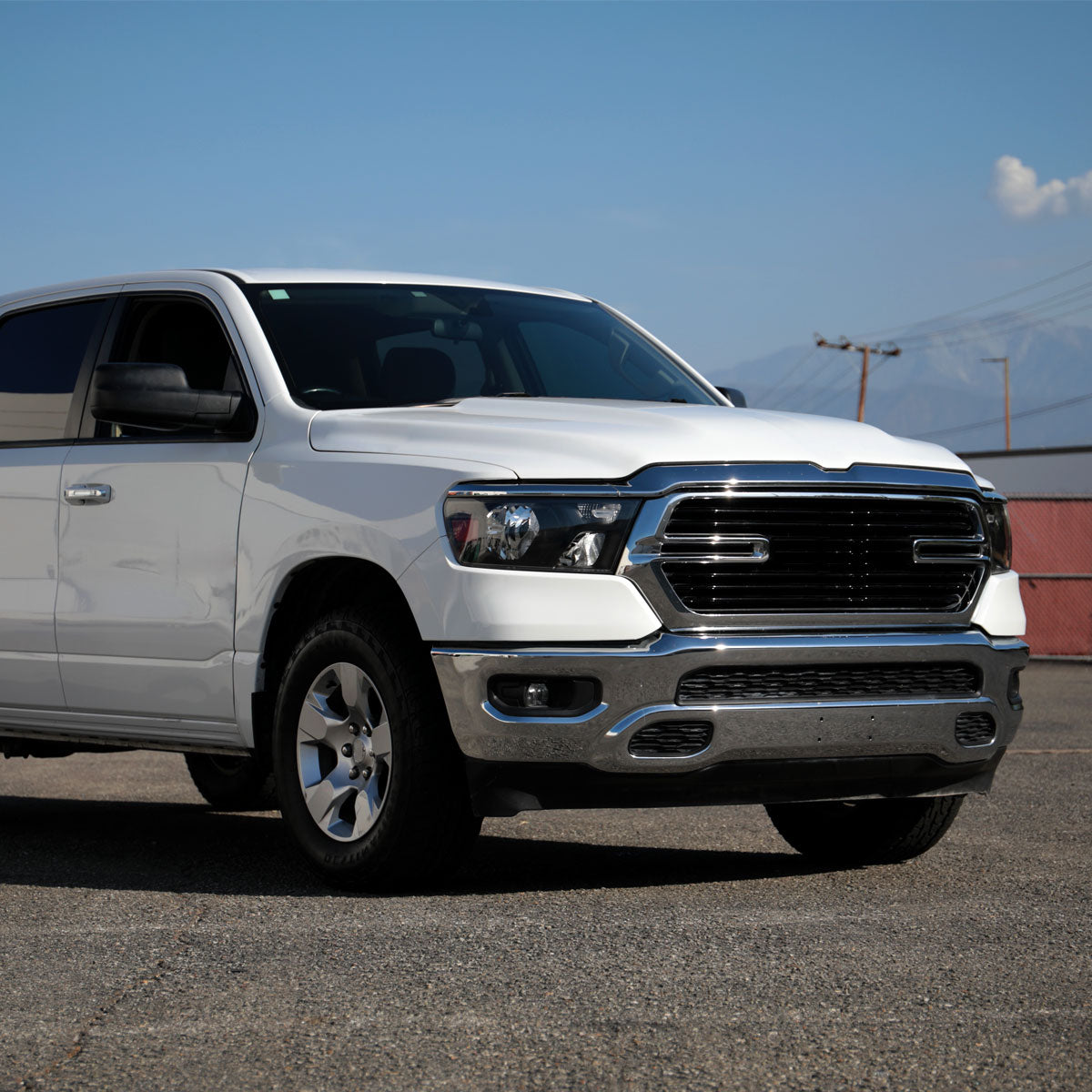 Spec-D Ram 1500 RH Headlamp 2019-2024 Black Housing Factory Style